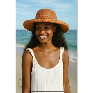 SANS ARCIDET MAGNOLIA HAT WIDE BRIM BEACHY COASTAL GRANDMA TRADITIONAL HANDMADE